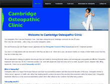 Tablet Screenshot of cambridgeosteopathicclinic.co.nz